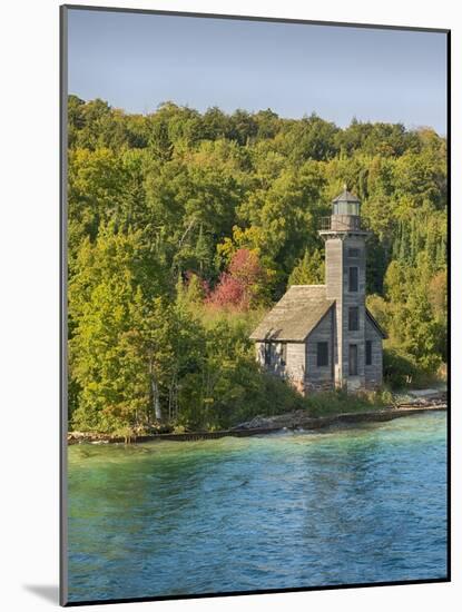 Michigan, Munising. Grand Island, East Channel Lighthouse-Jamie & Judy Wild-Mounted Photographic Print