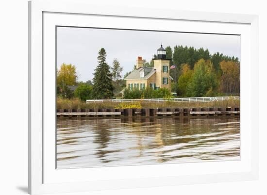 Michigan, Ontonagon, Ontonagon Lighthouse-Jamie & Judy Wild-Framed Premium Photographic Print