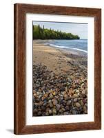 Michigan, Pictured Rocks National Lakeshore, Au Sable Point and Lake Superior-Jamie & Judy Wild-Framed Photographic Print