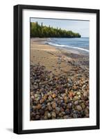 Michigan, Pictured Rocks National Lakeshore, Au Sable Point and Lake Superior-Jamie & Judy Wild-Framed Photographic Print
