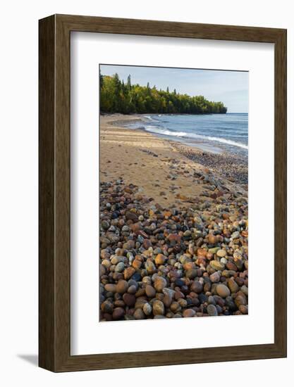 Michigan, Pictured Rocks National Lakeshore, Au Sable Point and Lake Superior-Jamie & Judy Wild-Framed Photographic Print