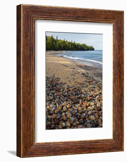 Michigan, Pictured Rocks National Lakeshore, Au Sable Point and Lake Superior-Jamie & Judy Wild-Framed Photographic Print