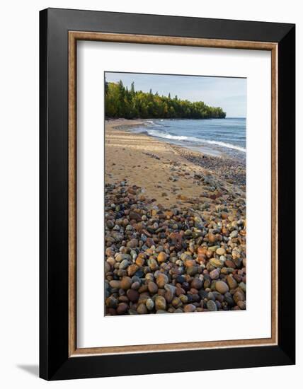 Michigan, Pictured Rocks National Lakeshore, Au Sable Point and Lake Superior-Jamie & Judy Wild-Framed Photographic Print