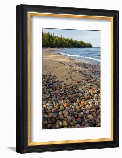 Michigan, Pictured Rocks National Lakeshore, Au Sable Point and Lake Superior-Jamie & Judy Wild-Framed Photographic Print