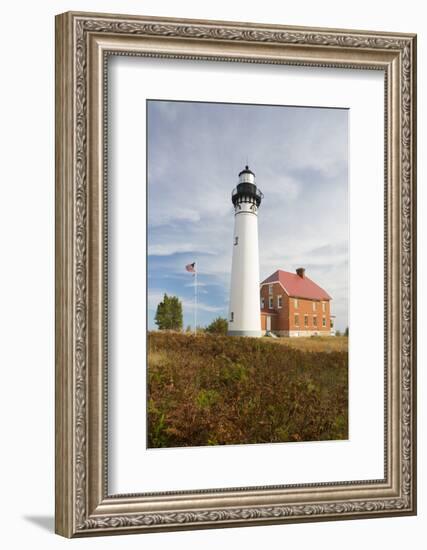 Michigan, Pictured Rocks National Lakeshore, Au Sable Point Lighthouse-Jamie & Judy Wild-Framed Photographic Print