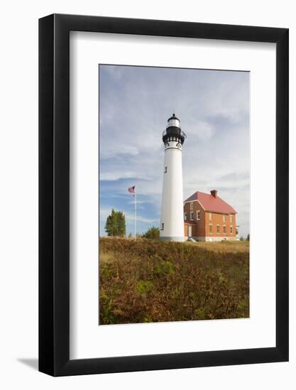 Michigan, Pictured Rocks National Lakeshore, Au Sable Point Lighthouse-Jamie & Judy Wild-Framed Photographic Print
