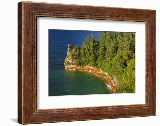 Michigan, Pictured Rocks National Lakeshore, Miners Castle-Jamie & Judy Wild-Framed Photographic Print