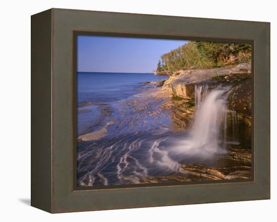 Michigan, Pictured Rocks National Lakeshore-John Barger-Framed Premier Image Canvas