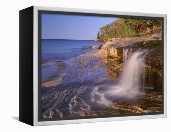 Michigan, Pictured Rocks National Lakeshore-John Barger-Framed Premier Image Canvas