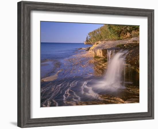 Michigan, Pictured Rocks National Lakeshore-John Barger-Framed Photographic Print