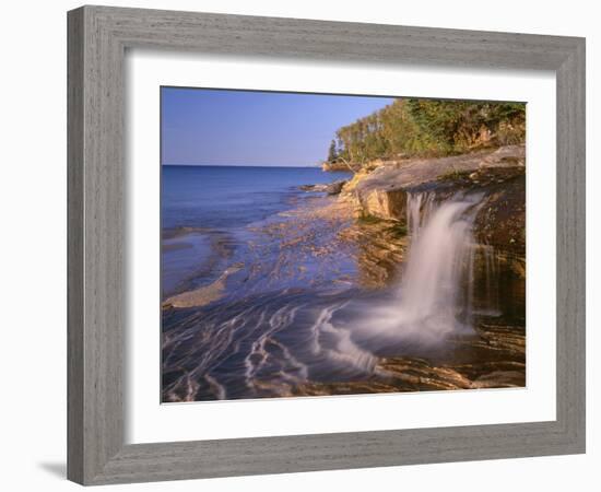 Michigan, Pictured Rocks National Lakeshore-John Barger-Framed Photographic Print