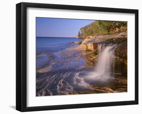 Michigan, Pictured Rocks National Lakeshore-John Barger-Framed Photographic Print