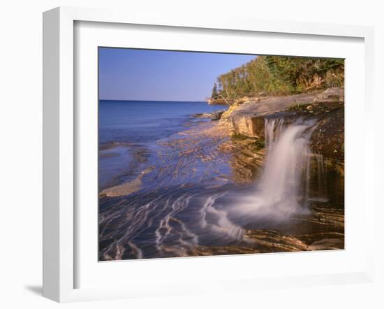 Michigan, Pictured Rocks National Lakeshore-John Barger-Framed Photographic Print