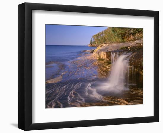 Michigan, Pictured Rocks National Lakeshore-John Barger-Framed Photographic Print