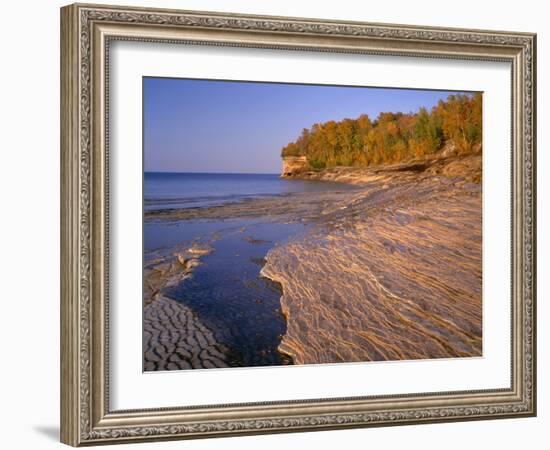 Michigan, Pictured Rocks National Lakeshore-John Barger-Framed Photographic Print