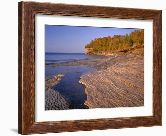 Michigan, Pictured Rocks National Lakeshore-John Barger-Framed Photographic Print