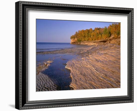 Michigan, Pictured Rocks National Lakeshore-John Barger-Framed Photographic Print