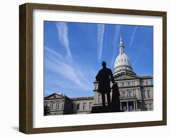 Michigan State Capitol, Lansing, Michigan, USA-Michael Snell-Framed Photographic Print