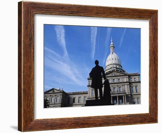 Michigan State Capitol, Lansing, Michigan, USA-Michael Snell-Framed Photographic Print