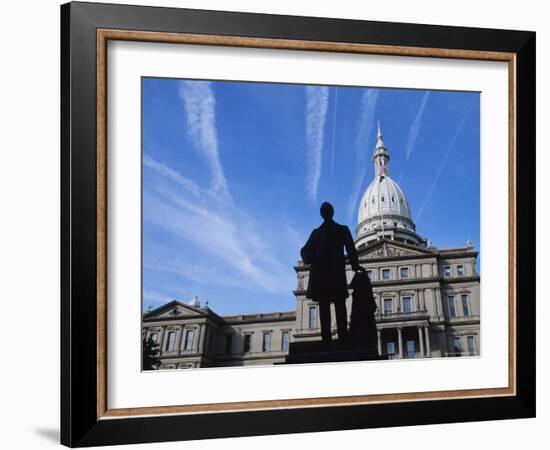 Michigan State Capitol, Lansing, Michigan, USA-Michael Snell-Framed Photographic Print