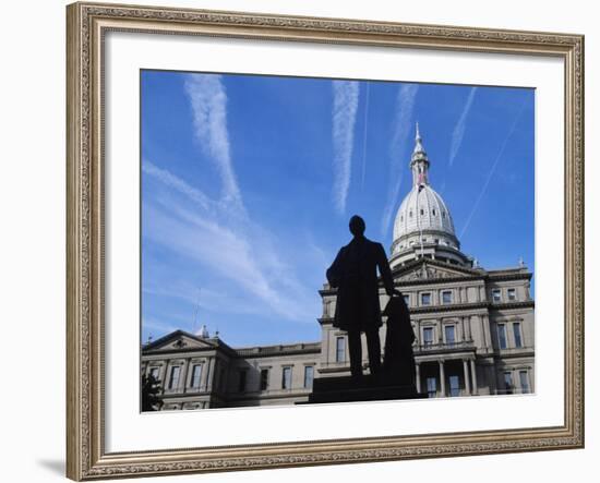 Michigan State Capitol, Lansing, Michigan, USA-Michael Snell-Framed Photographic Print