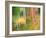 Michigan, Upper Peninsul. Reflection of Blurred Autumn Woodland-Julie Eggers-Framed Photographic Print