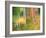 Michigan, Upper Peninsul. Reflection of Blurred Autumn Woodland-Julie Eggers-Framed Photographic Print