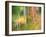 Michigan, Upper Peninsul. Reflection of Blurred Autumn Woodland-Julie Eggers-Framed Photographic Print