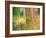 Michigan, Upper Peninsul. Reflection of Blurred Autumn Woodland-Julie Eggers-Framed Photographic Print