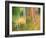 Michigan, Upper Peninsul. Reflection of Blurred Autumn Woodland-Julie Eggers-Framed Photographic Print