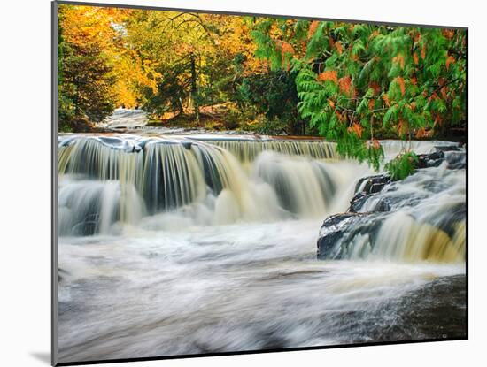 Michigan, Upper Peninsula. Bond Falls on the Ontonagon River-Julie Eggers-Mounted Photographic Print