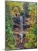 Michigan, Upper Peninsula. Munising Falls in Autumn-Julie Eggers-Mounted Photographic Print