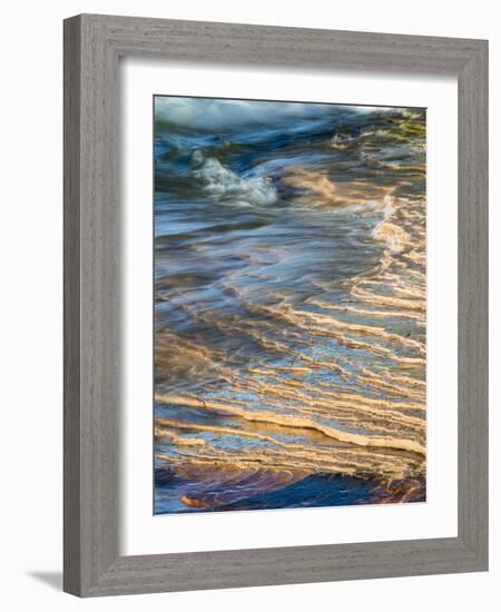 Michigan, Upper Peninsula. Sandstone on the Shore of Lake Superior-Julie Eggers-Framed Photographic Print