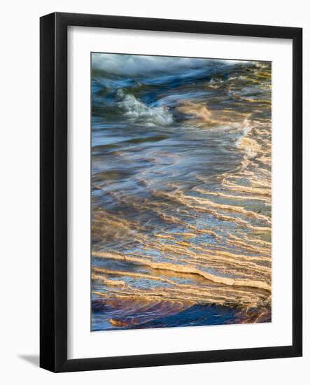 Michigan, Upper Peninsula. Sandstone on the Shore of Lake Superior-Julie Eggers-Framed Photographic Print