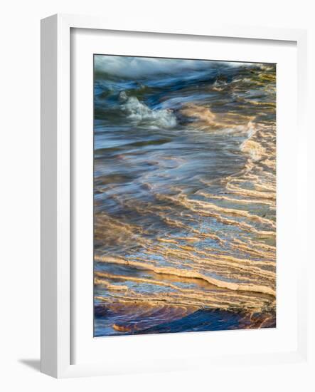 Michigan, Upper Peninsula. Sandstone on the Shore of Lake Superior-Julie Eggers-Framed Photographic Print