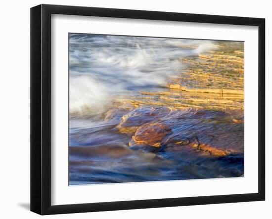 Michigan, Upper Peninsula. Sandstone on the Shore of Lake Superior-Julie Eggers-Framed Photographic Print