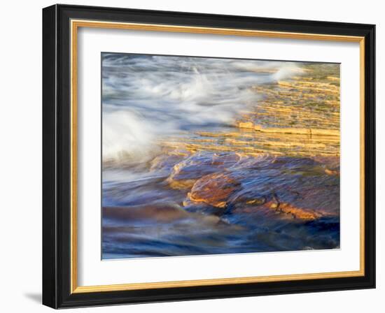 Michigan, Upper Peninsula. Sandstone on the Shore of Lake Superior-Julie Eggers-Framed Photographic Print