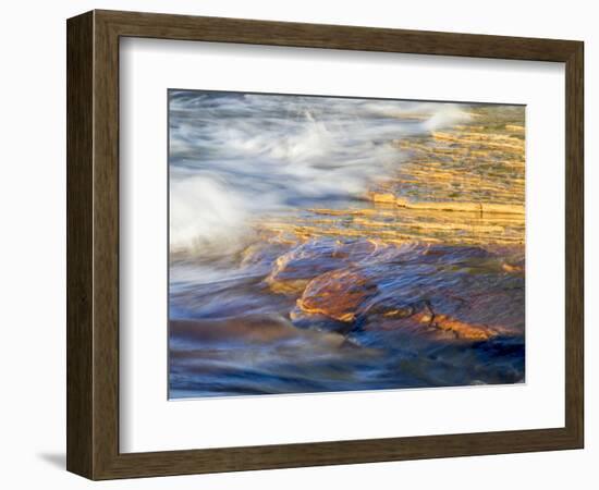 Michigan, Upper Peninsula. Sandstone on the Shore of Lake Superior-Julie Eggers-Framed Photographic Print