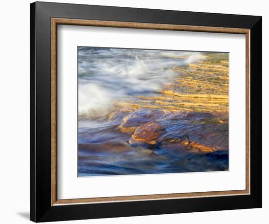 Michigan, Upper Peninsula. Sandstone on the Shore of Lake Superior-Julie Eggers-Framed Photographic Print