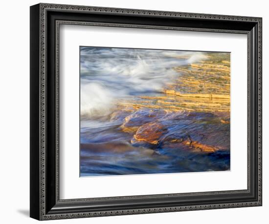 Michigan, Upper Peninsula. Sandstone on the Shore of Lake Superior-Julie Eggers-Framed Photographic Print