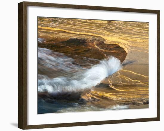 Michigan, Upper Peninsula. Sandstone on the Shore of Lake Superior-Julie Eggers-Framed Photographic Print