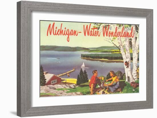 Michigan, Water Wonderland-null-Framed Art Print