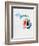 Michigan Watercolor Word Cloud-NaxArt-Framed Premium Giclee Print