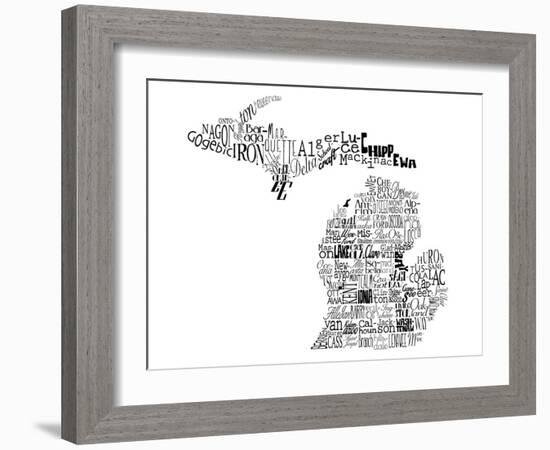 Michigan-Jace Grey-Framed Art Print