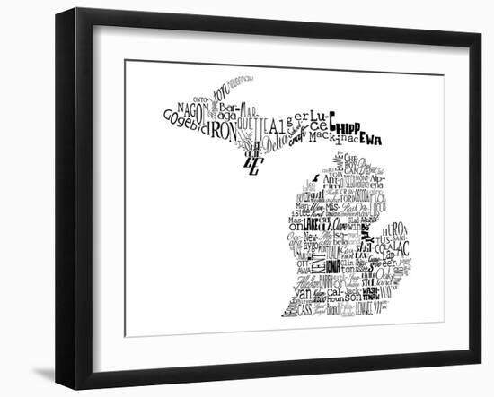 Michigan-Jace Grey-Framed Art Print