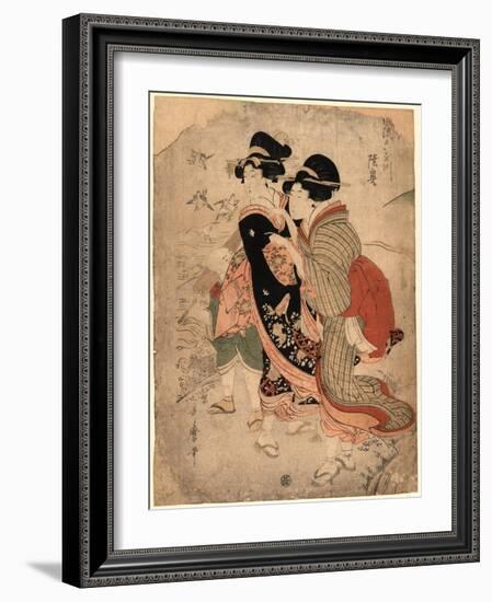 Michinoku-Kitagawa Utamaro-Framed Giclee Print