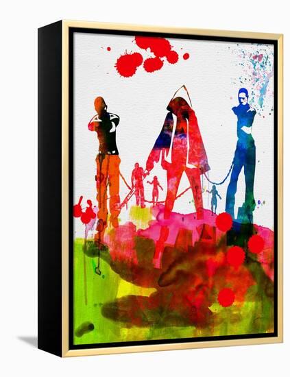 Michonne Watercolor-Lora Feldman-Framed Stretched Canvas