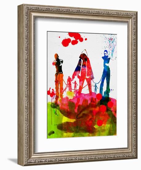 Michonne Watercolor-Lora Feldman-Framed Premium Giclee Print