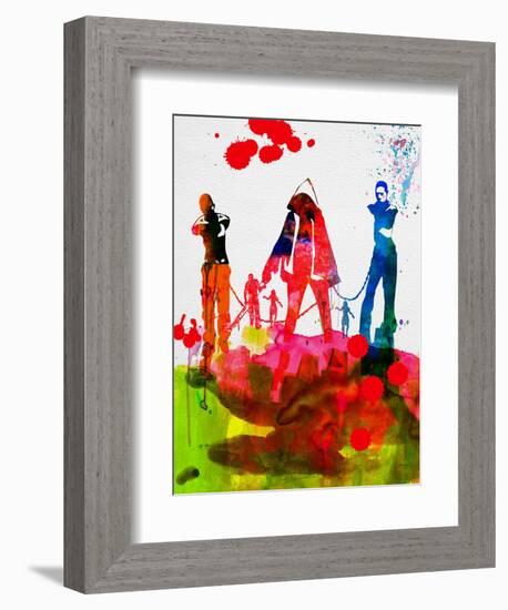 Michonne Watercolor-Lora Feldman-Framed Premium Giclee Print