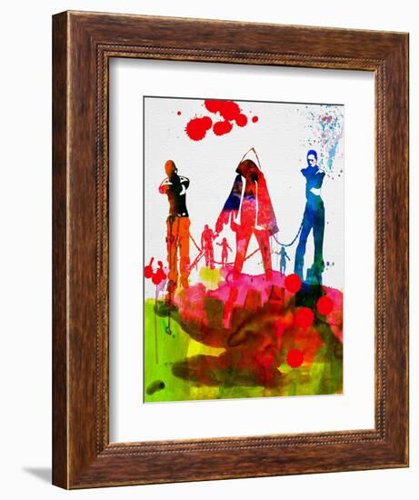 Michonne Watercolor-Lora Feldman-Framed Premium Giclee Print